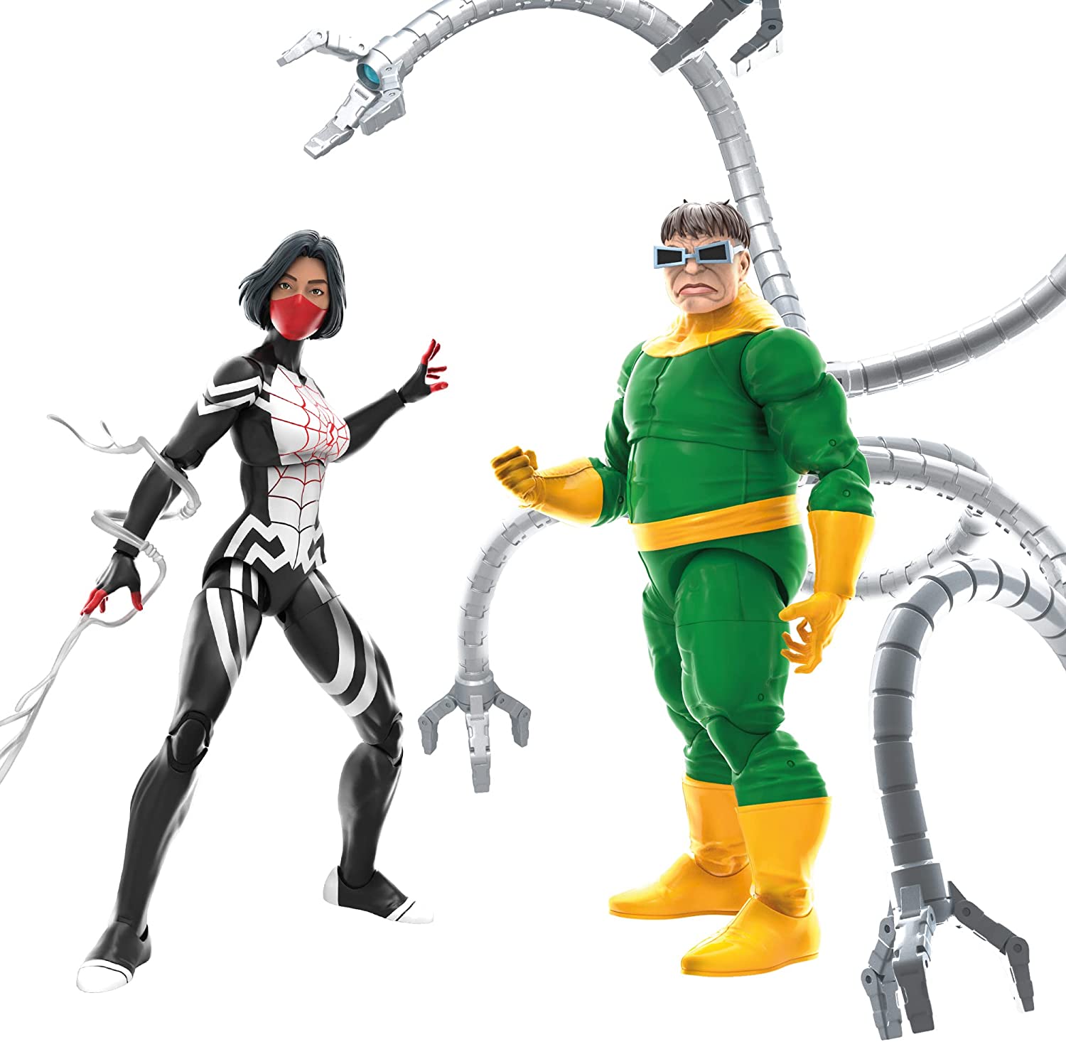 Marvel Legends Series Spider-Man 60th Anniversary Silk and Doctor Octopus 2-Pack Hasbro Toys